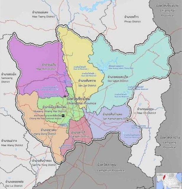 Chiang Mai Districts Map