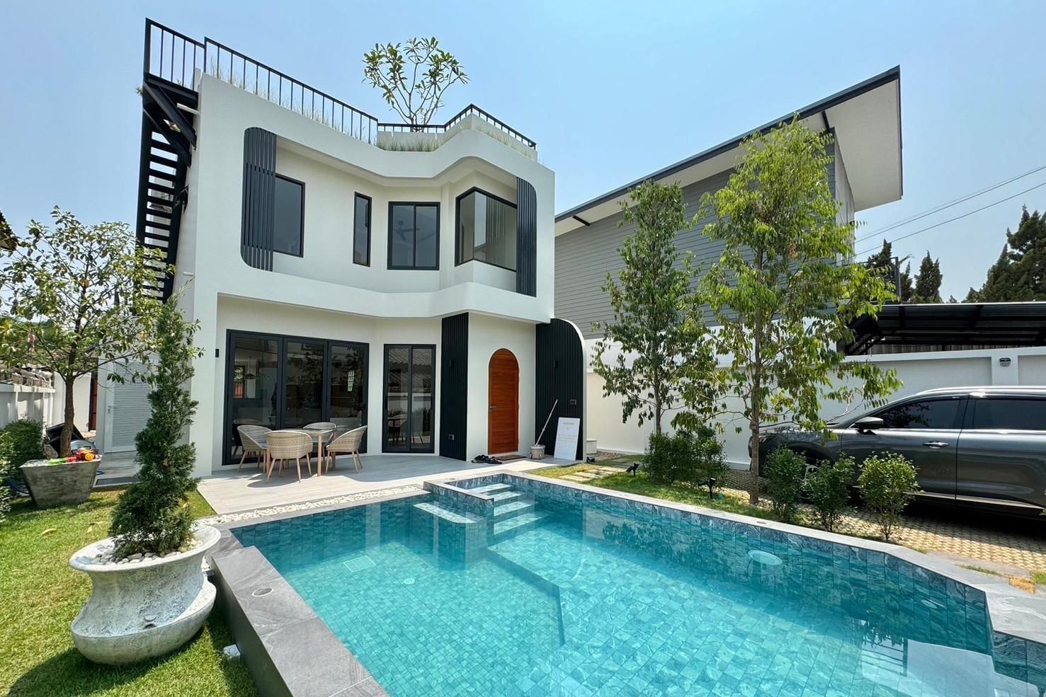Brand-New Chiang Mai Villa with Private Pool & Rooftop-TNP-D1253
