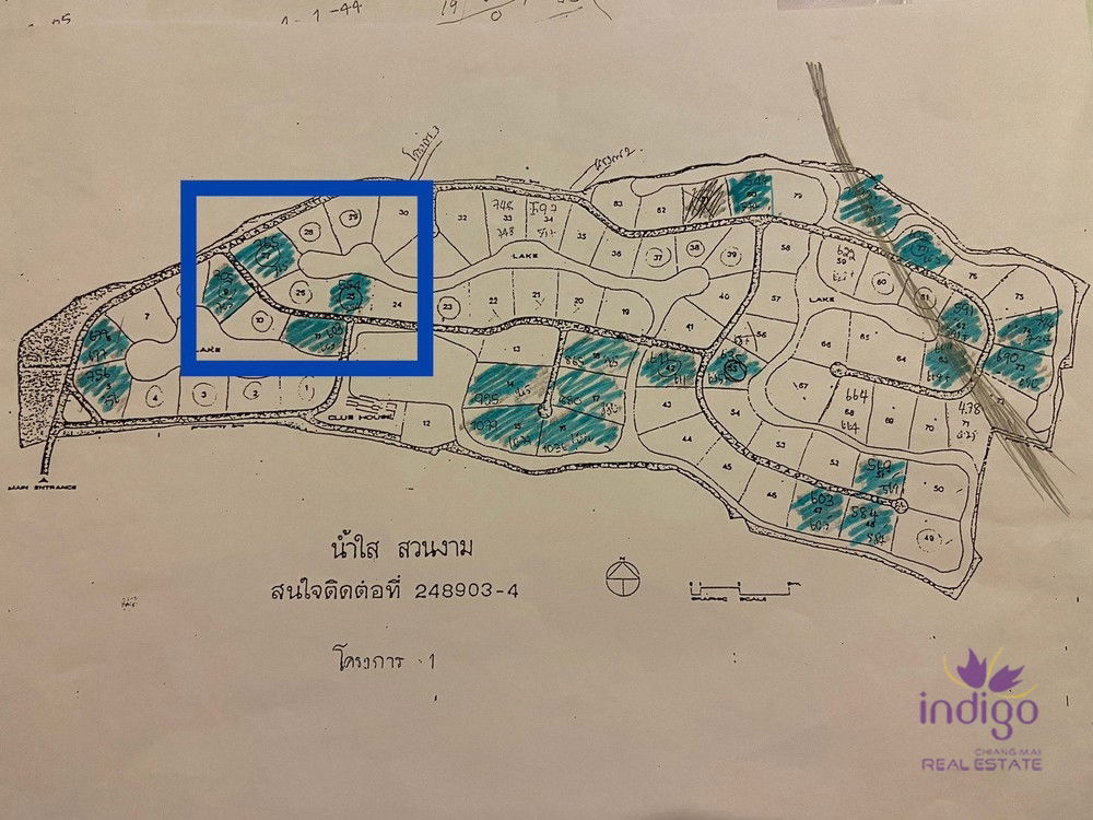 Nature in the city! Waterfront land for sale near Mae Jo University, Sansai There are 4 plots for sale