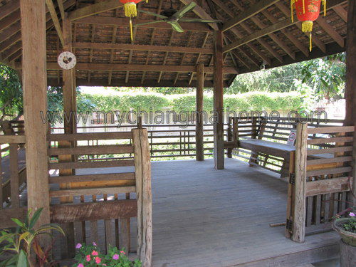 Real Estate Chiang Mai Large Property 4 Teakwood Buildings Lanna Style Sanpatong