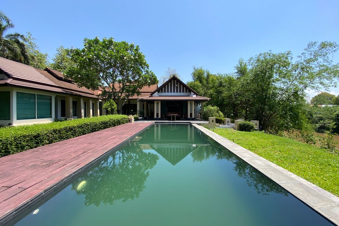 6 bed pool villa by Ping River for sale in Chiang Mai