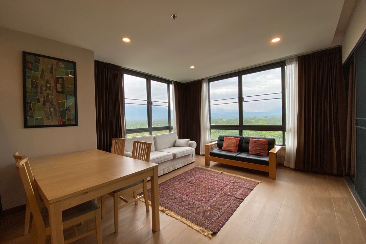 A one bedroom unit for rent or sale with 360 view of greens in Mae Rim, Chiang Mai